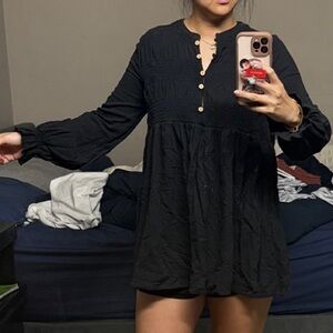 Free people long sleeve top/tunic size xs